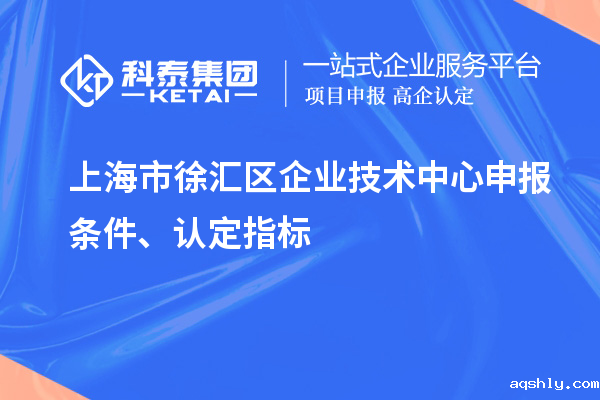 上海市徐汇区企业技术中心申报条件、认定指标