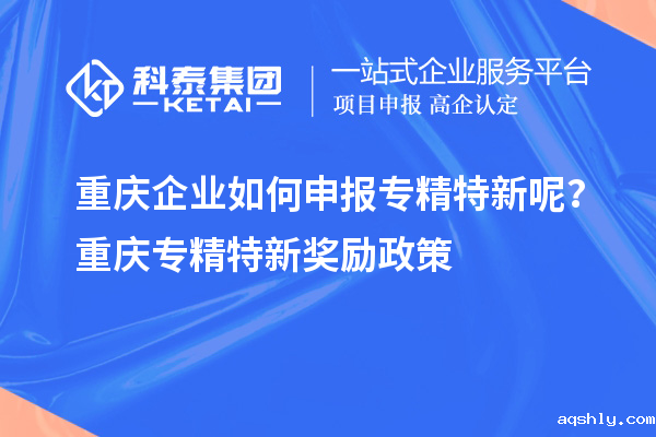 重庆企业如何申报专精特新呢?重庆专精特新奖励政策