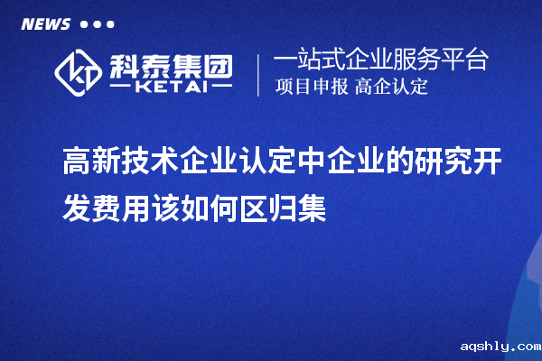 <a href=//www.aqshly.com target=_blank class=infotextkey>高新技术企业认定</a>中企业的研究开发费用该如何区归集