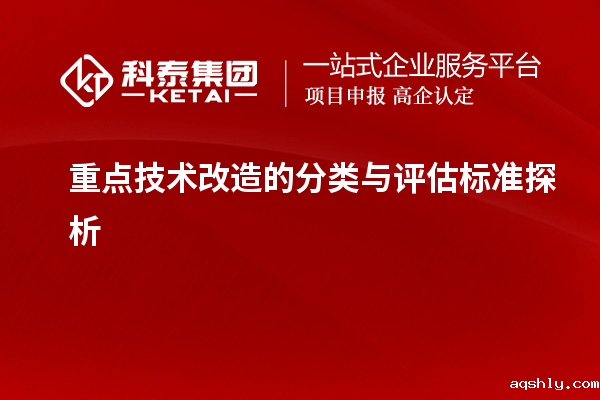 重点技术改造的分类与评估标准探析