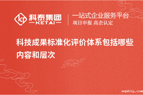 科技成果标准化评价体系包括哪些内容和层次