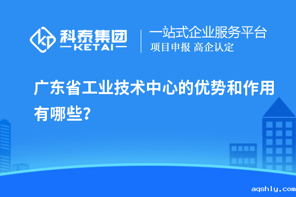 广东省工业技术中心的优势和作用有哪些?