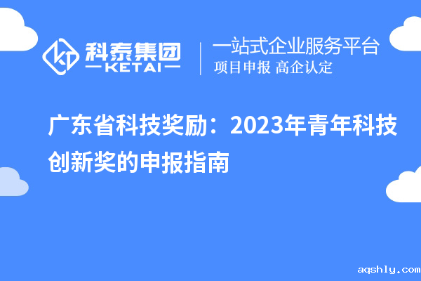 广东省科技奖励:2023年青年科技创新奖的申报指南